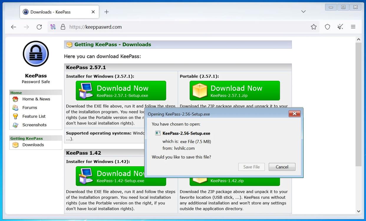 KeePass 密码管理器被恶意软件暗藏木马，已肆虐至少8个月